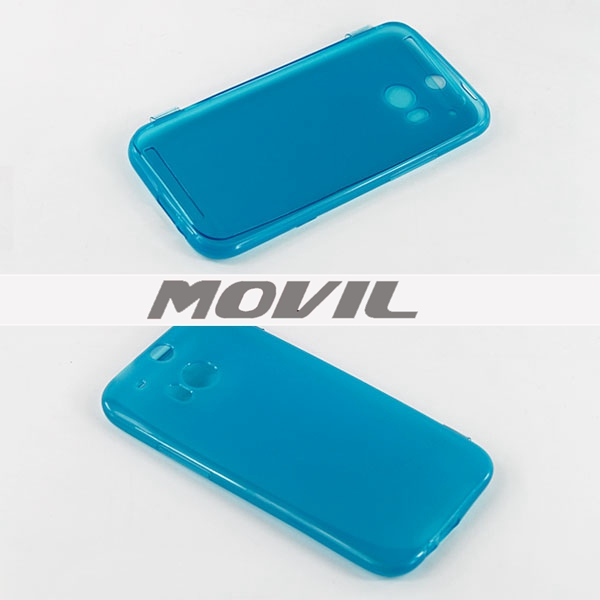 NP-2058 TPU Touch pantalla Flip Funda para HTC One (M8)-1